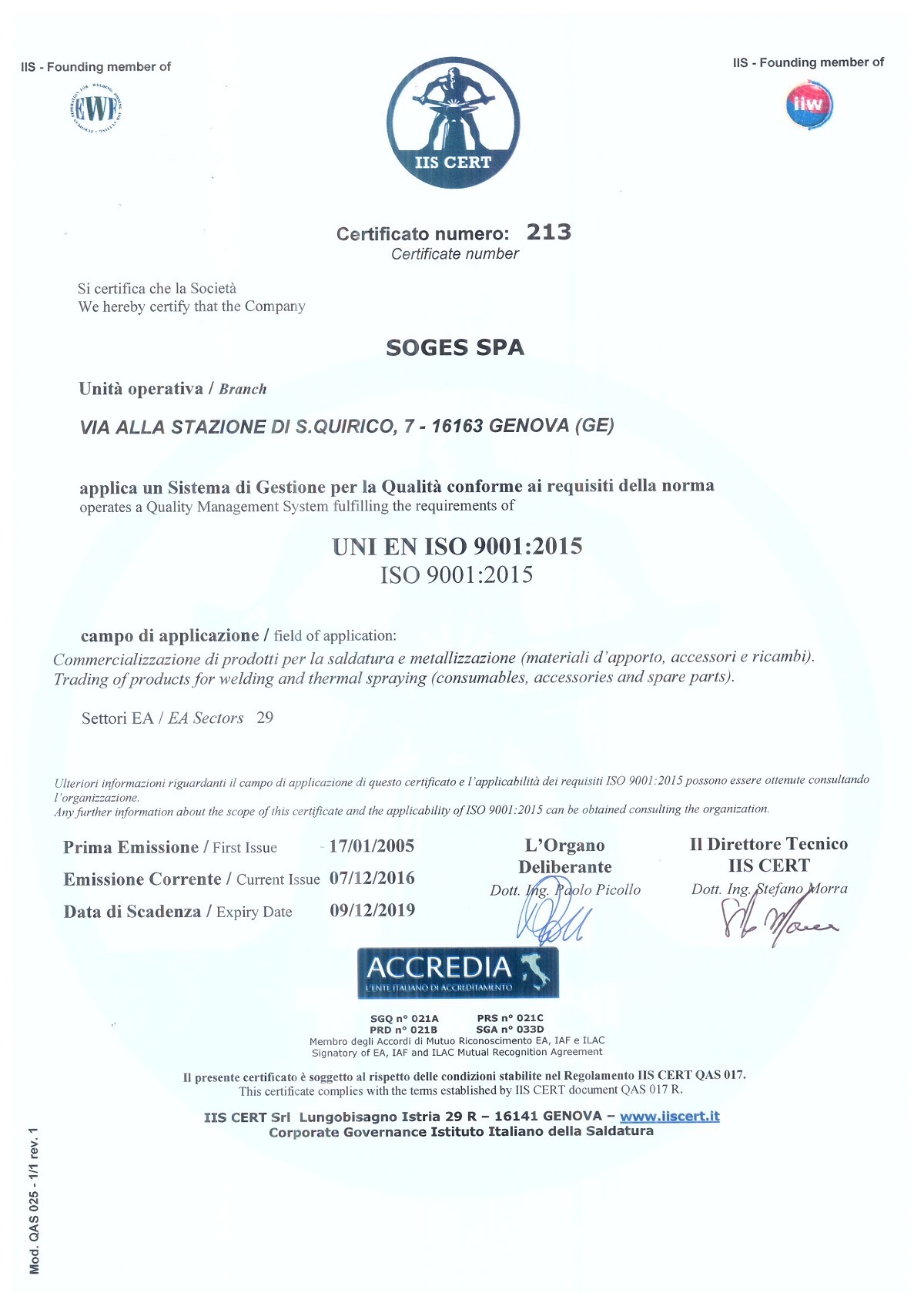 certificazione ISO 9001